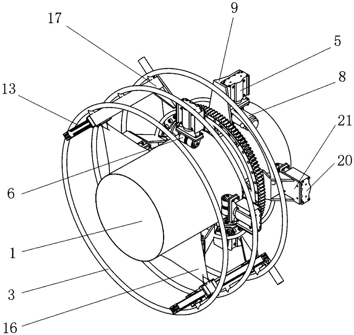 Cable rope coating spraying device and method