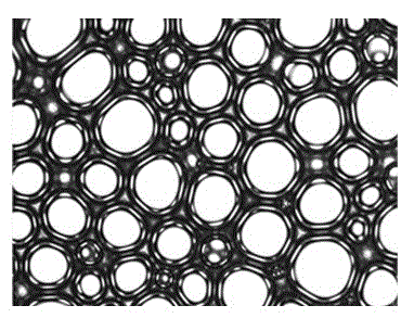 Stable multilayer-film structural foaming agent and preparation method thereof