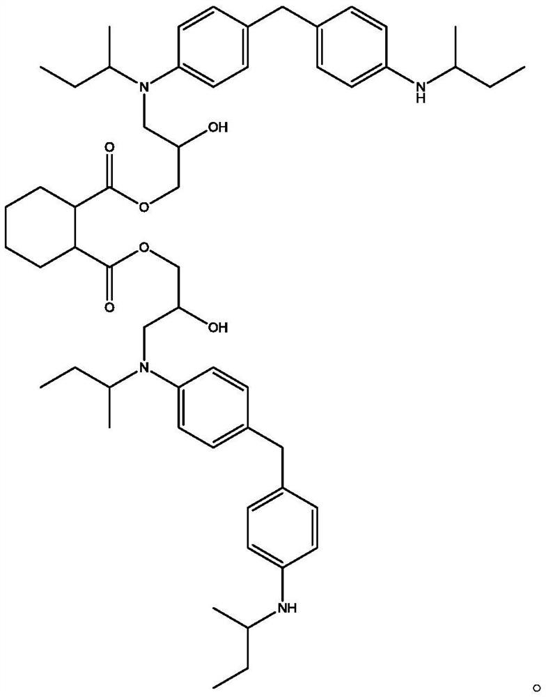 Secondary amine chain extension cross-linking agent and polyurethane elastic material