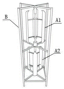 Double-rotor wind power generation unit