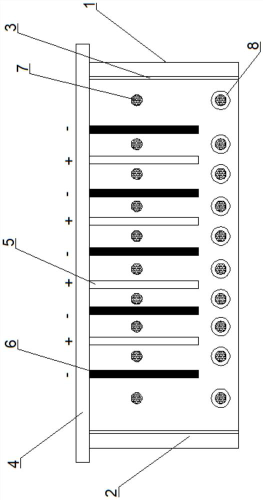 Space-time uniform distribution system for a tank liquid temperature field of an anode film-making tank and regulation and control method of space-time uniform distribution system