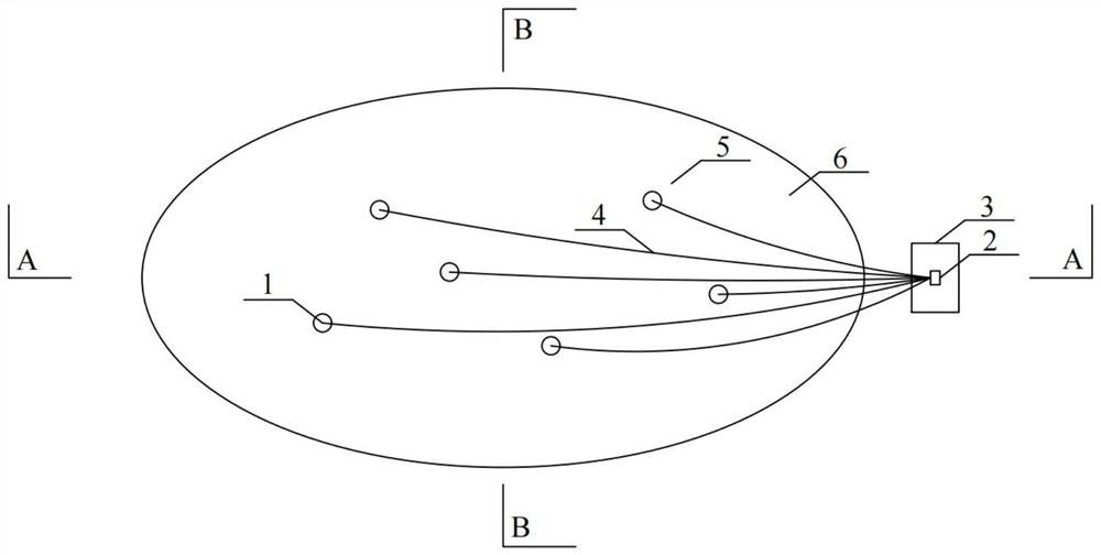 Real-time monitoring, accurate tracing and in-situ repairing system and method for artificial wetland leakage