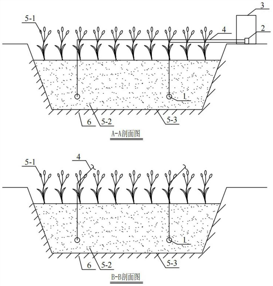 Real-time monitoring, accurate tracing and in-situ repairing system and method for artificial wetland leakage