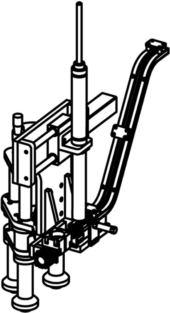 Sprayer cover positioning, taking and assembling device