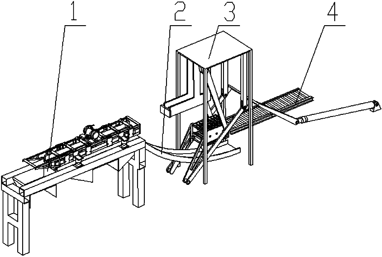 Overturning and wire feeding device and method for waste lead-acid batteries