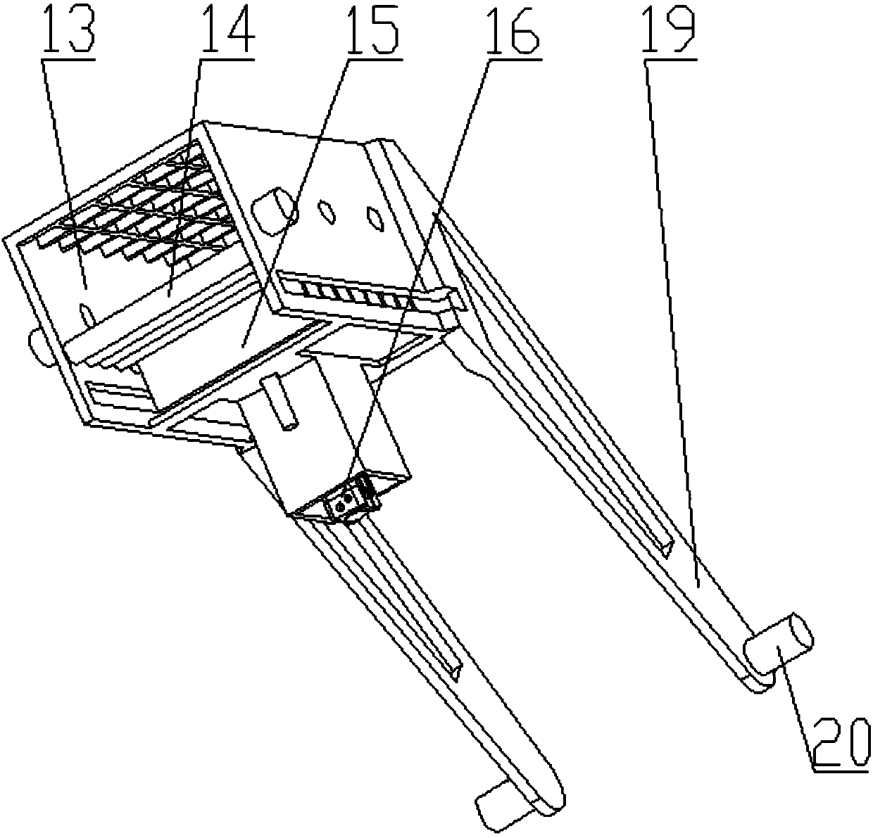 Overturning and wire feeding device and method for waste lead-acid batteries