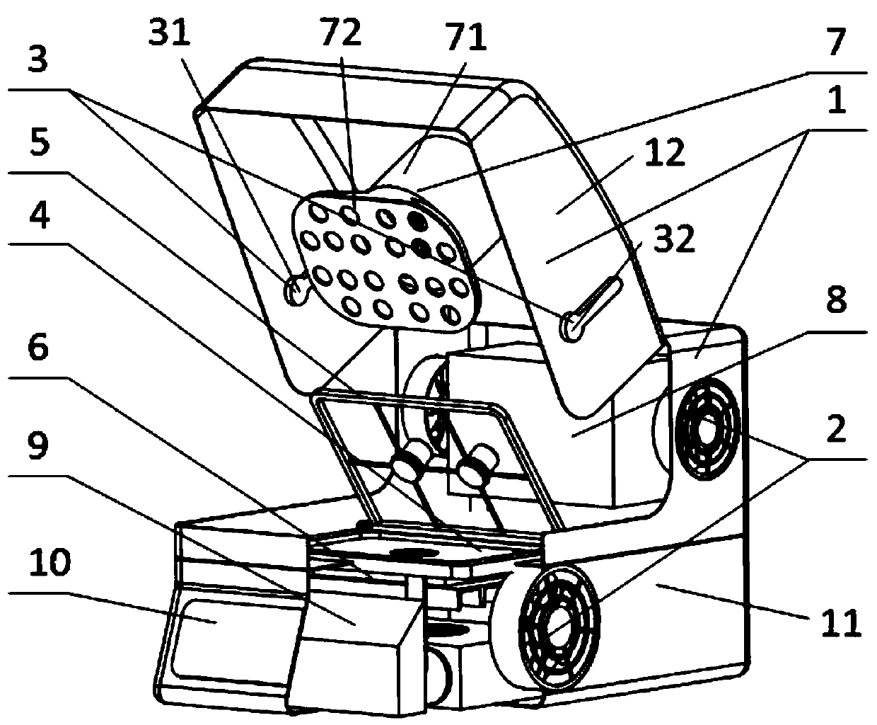 Dry recovery device of cell cryopreservation bags and working method