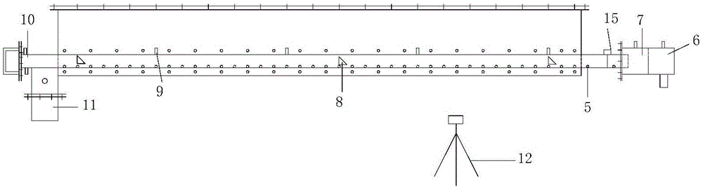 A test device and method for studying the damage and scour damage of pipe-bag dam joints