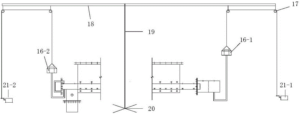 A test device and method for studying the damage and scour damage of pipe-bag dam joints