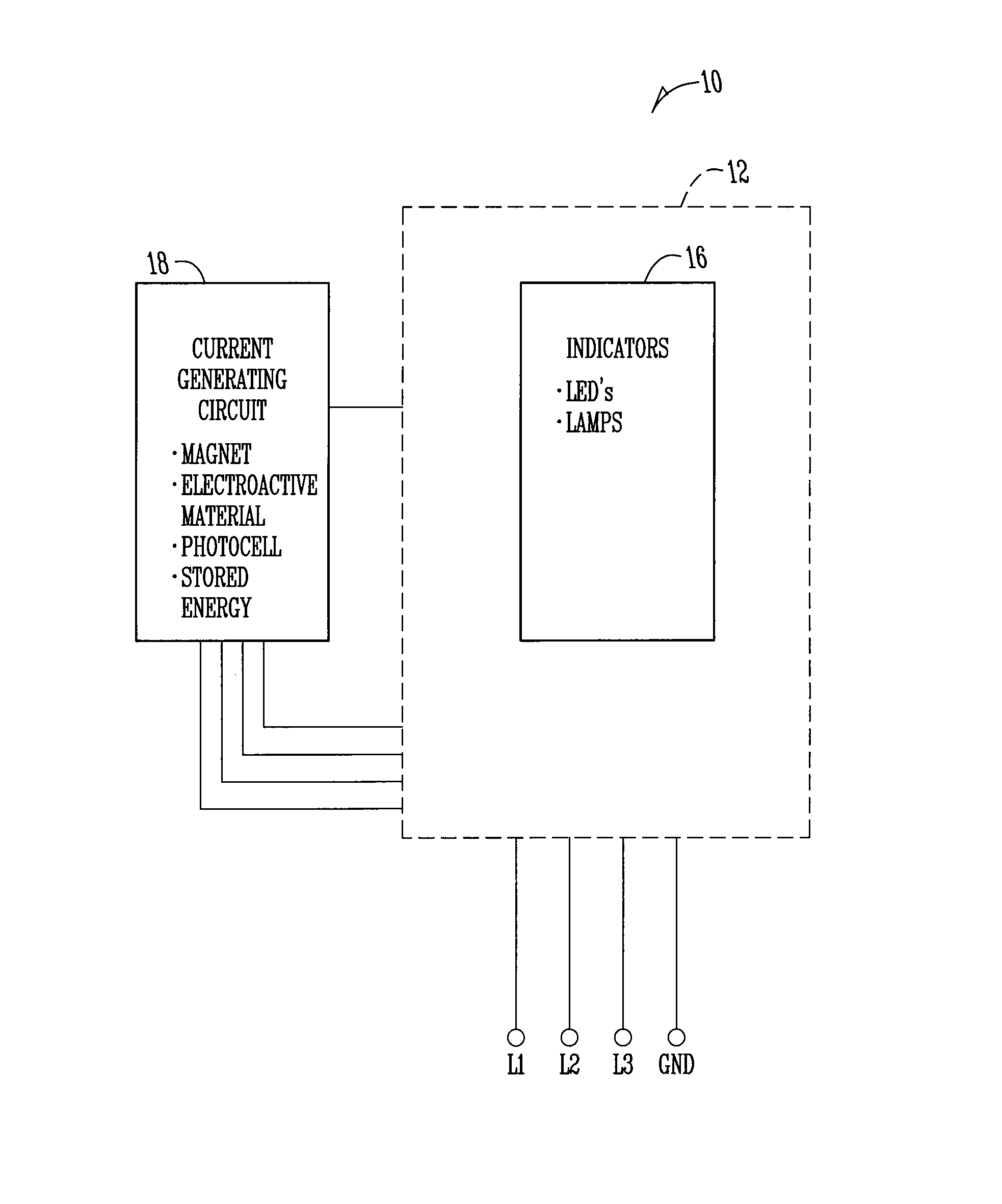 Voltage indicator test mechanism