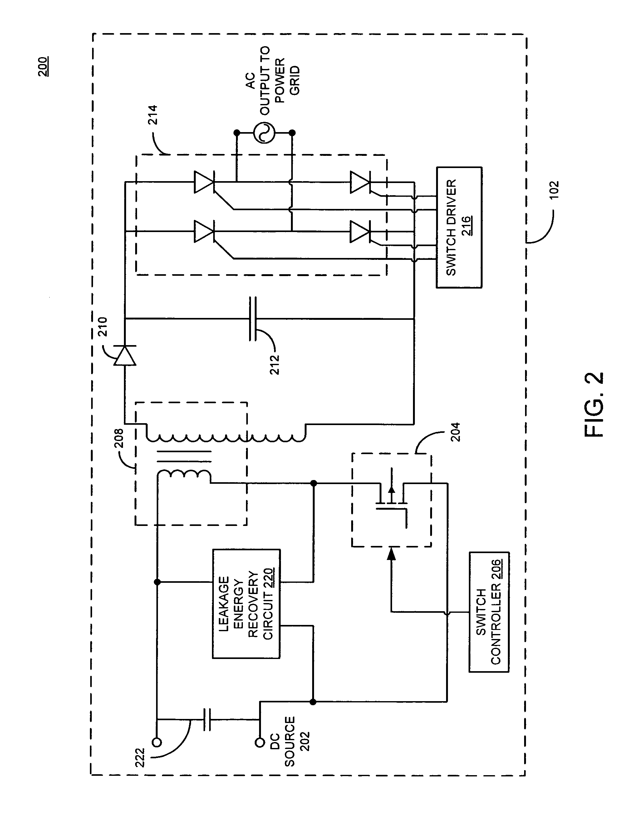 Method and apparatus for a leakage energy recovery circuit