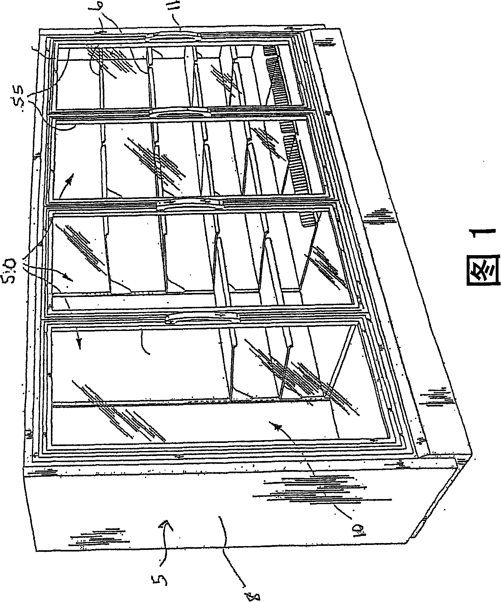 Anti-fog refrigeration door and method of making the same