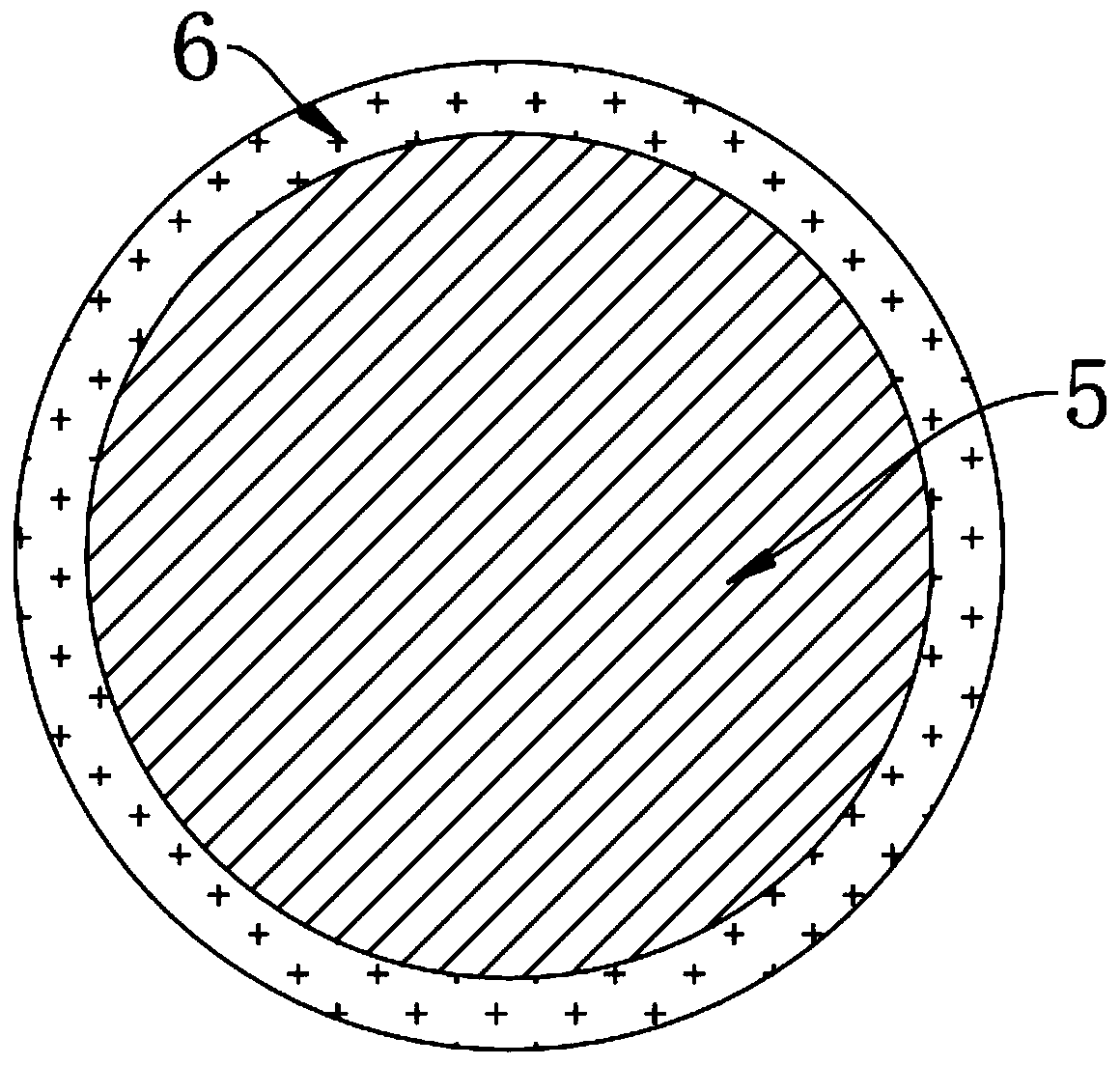 Magnesium pack steel wire main cable steel tendon and manufacturing method thereof