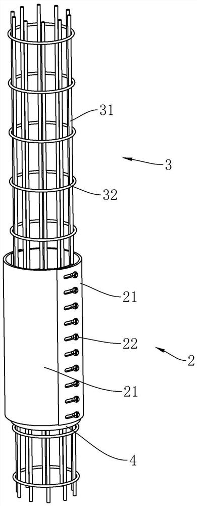 Karst cave stratum pile foundation structure and pile forming process