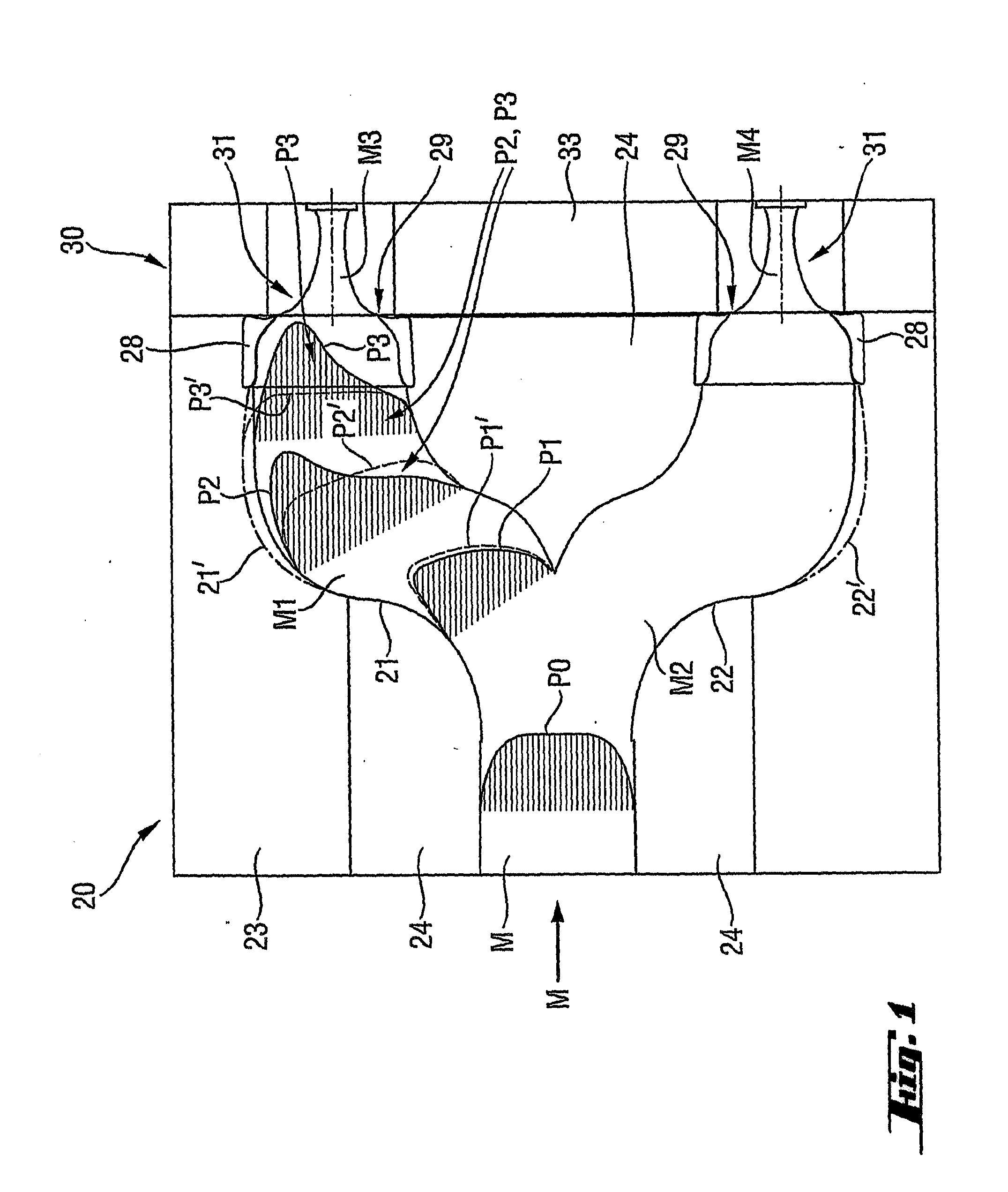 Device and method for the extrusion of viscoelastic materials