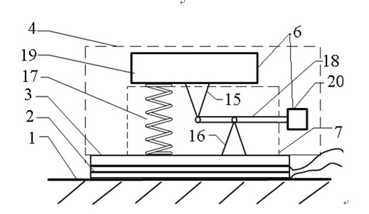 Multi-frequency-band piezoelectric vibration energy collector