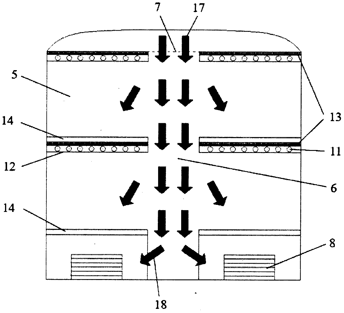 Train sleeper capillary network radiation air-conditioning system