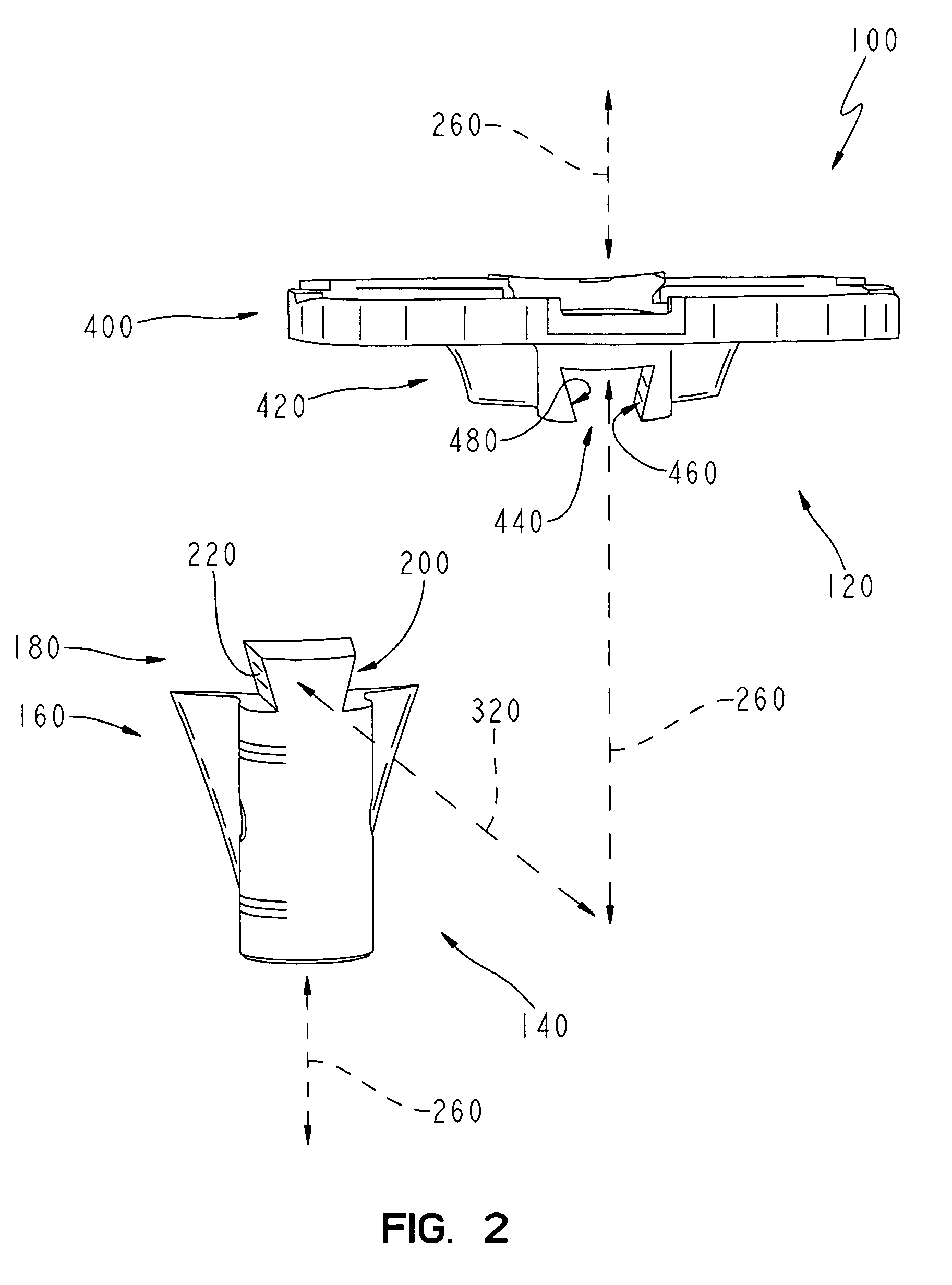 Modular tibial implant with a mortise coupling