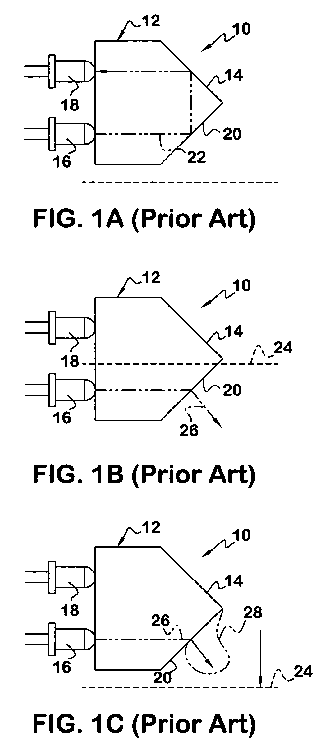 Optical transducer for detecting liquid level