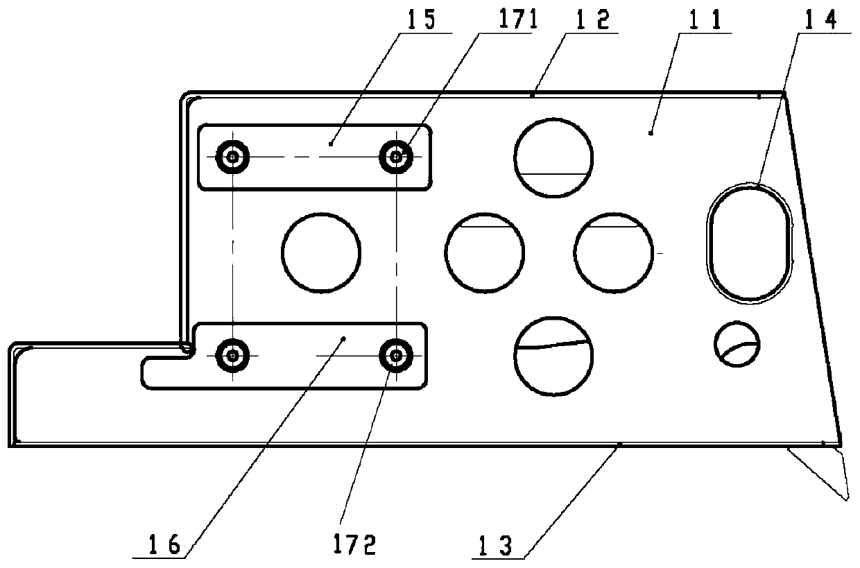 Beam device used for installing ground test equipment