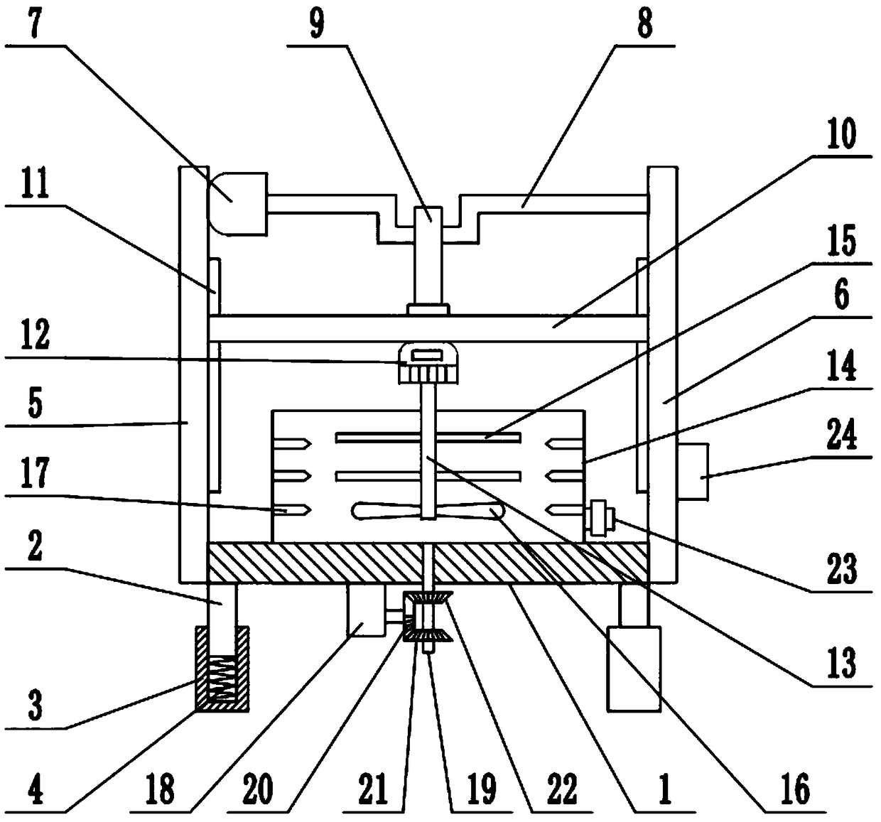 Rotary feed mixer