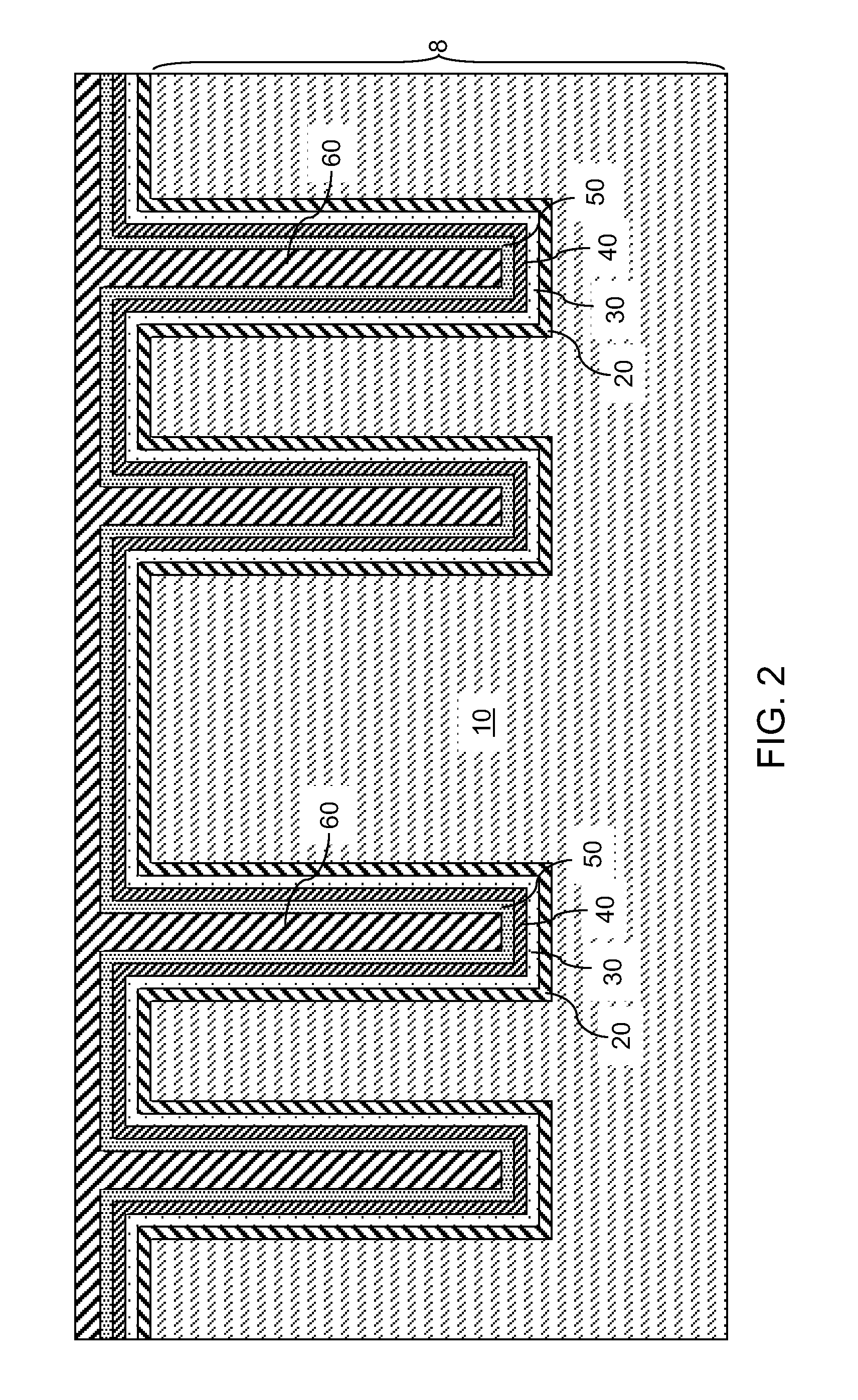 High capacitance trench capacitor