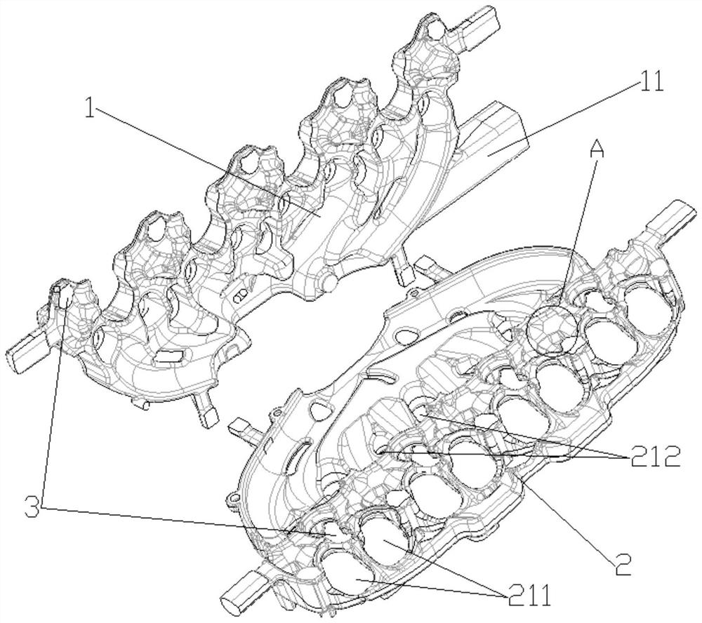 Double-layer cylinder cover water jacket, air cylinder and vehicle