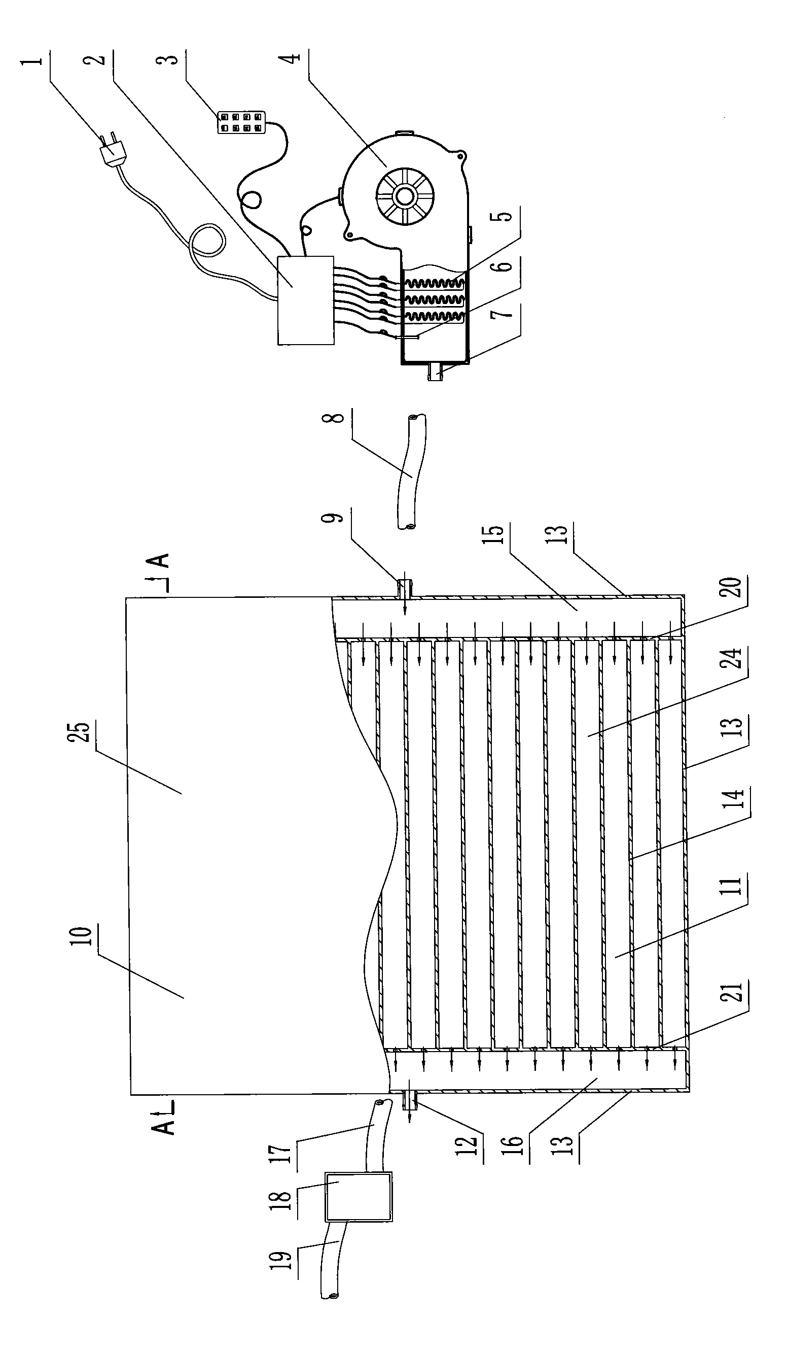 Temperature control ventilated mattress