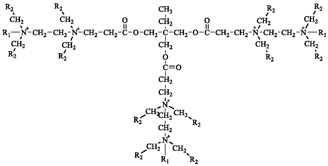 Star type polycation based compound and preparation method and applications thereof