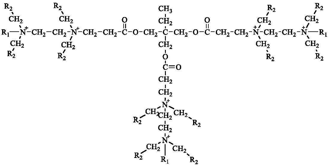 Star type polycation based compound and preparation method and applications thereof