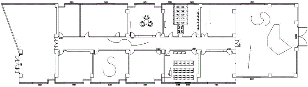 Indoor navigation method and system taking obstacles and subspace partitioning into consideration