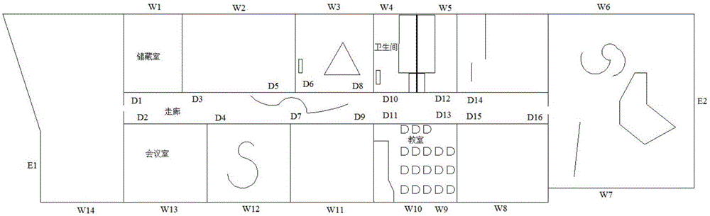 Indoor navigation method and system taking obstacles and subspace partitioning into consideration