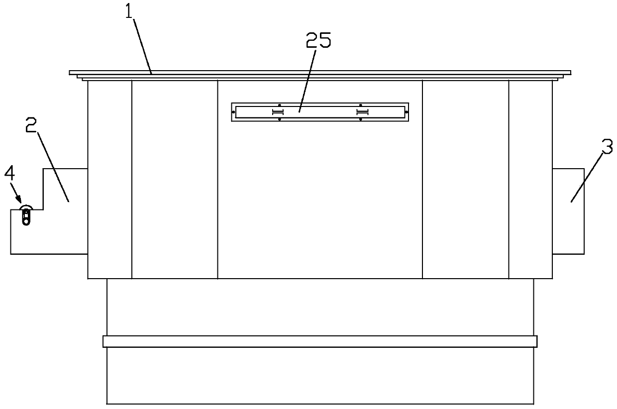 Drying, dewatering and impurity removing integrated device for fabric after finishing