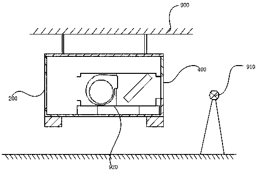 Noise testing device and noise testing method for a duct type air conditioner