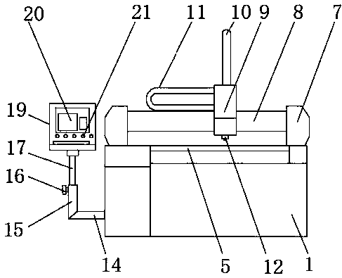 Laser cutting machine tool for machining plates