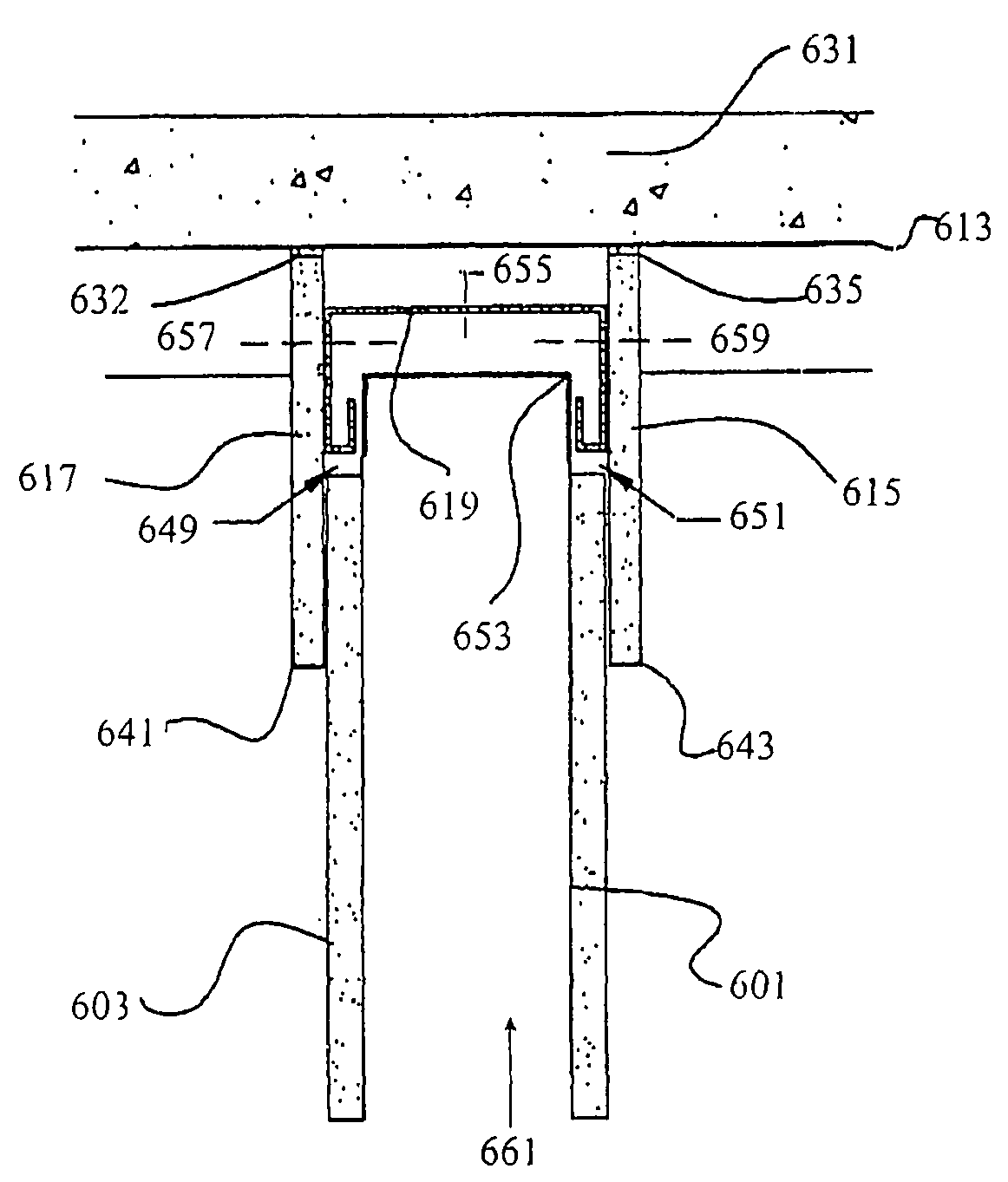 Fire stop system for wallboard and metal fluted deck construction