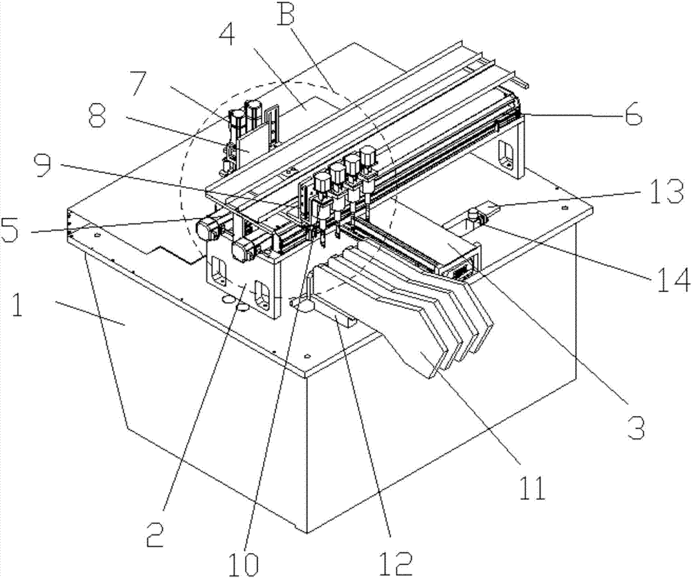 Full-automatic dispensing and LED lamp mounting equipment for flexible circuit board