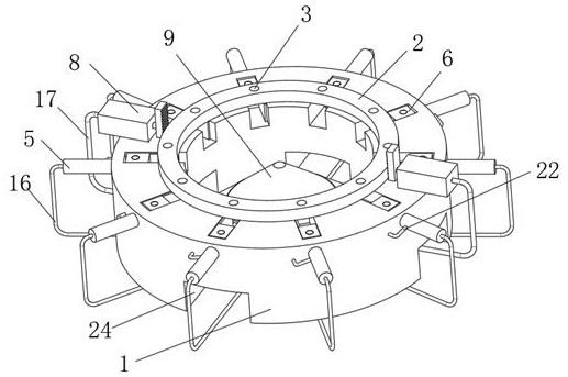 Machining and positioning tool for side face hole of slewing bearing