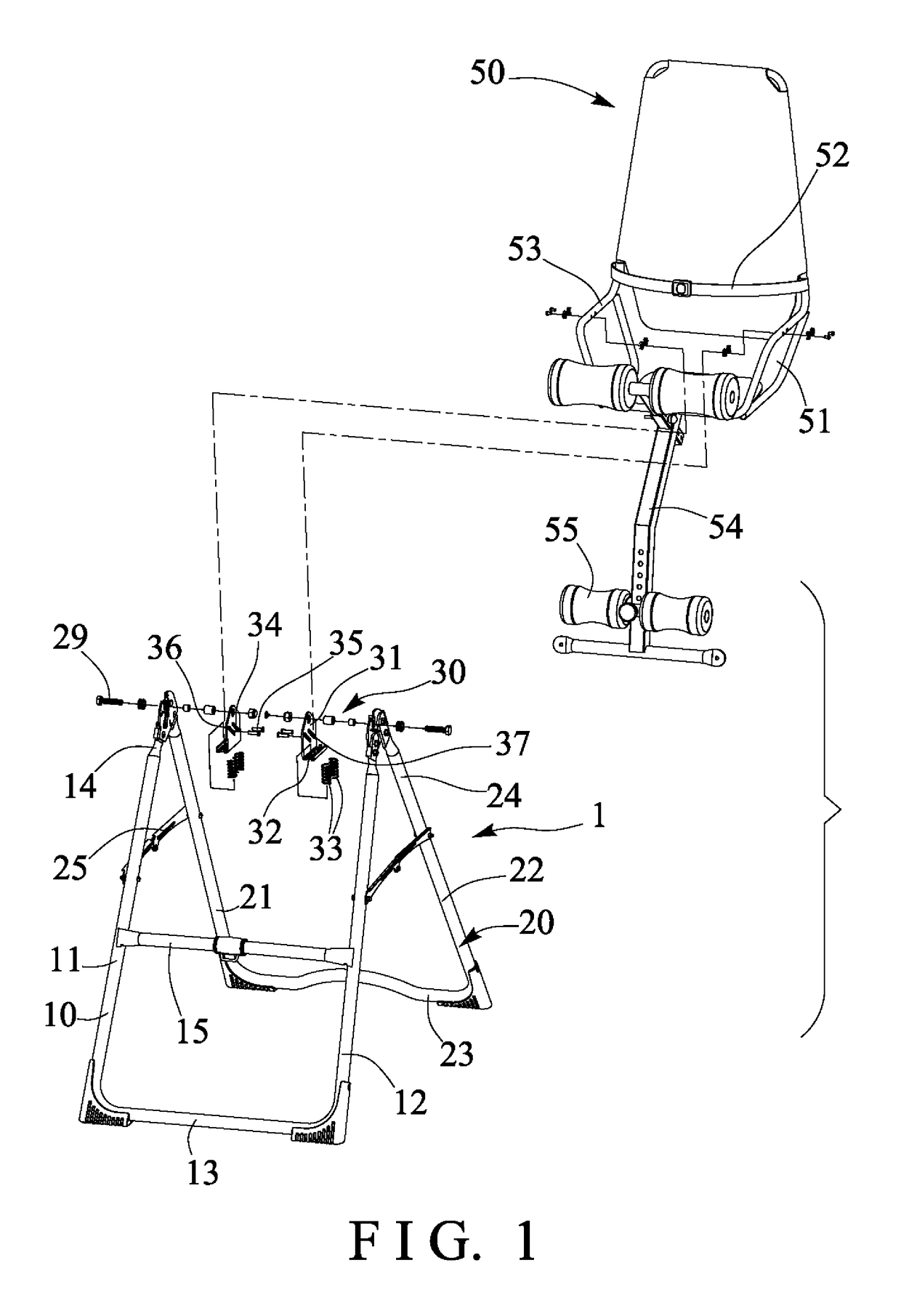 Tilting inversion exerciser