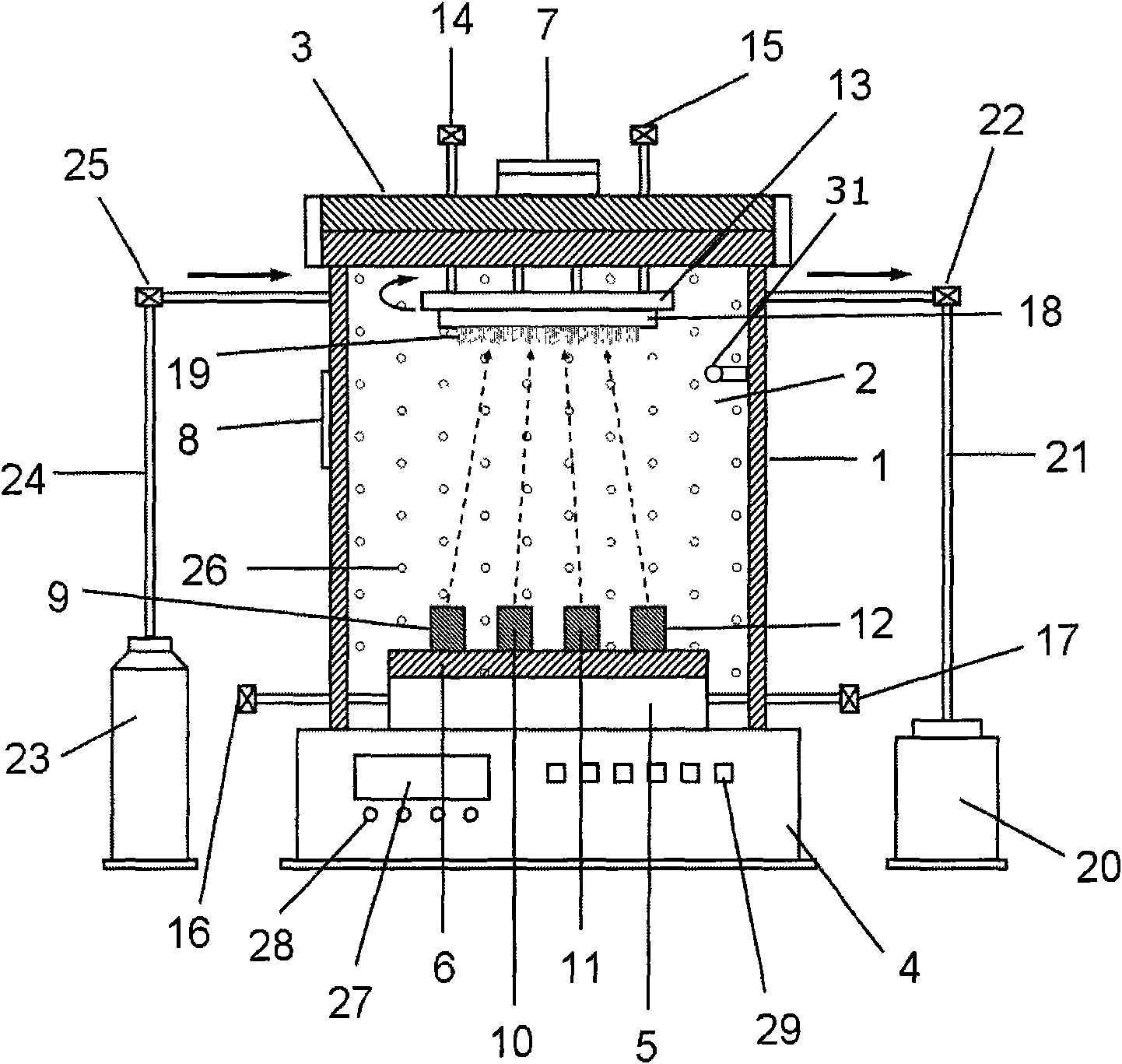 Method for preparing magnetic recording exchange coupling complex film