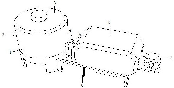 Environment-friendly engineering greasy dirt treatment equipment convenient to disassemble and assemble