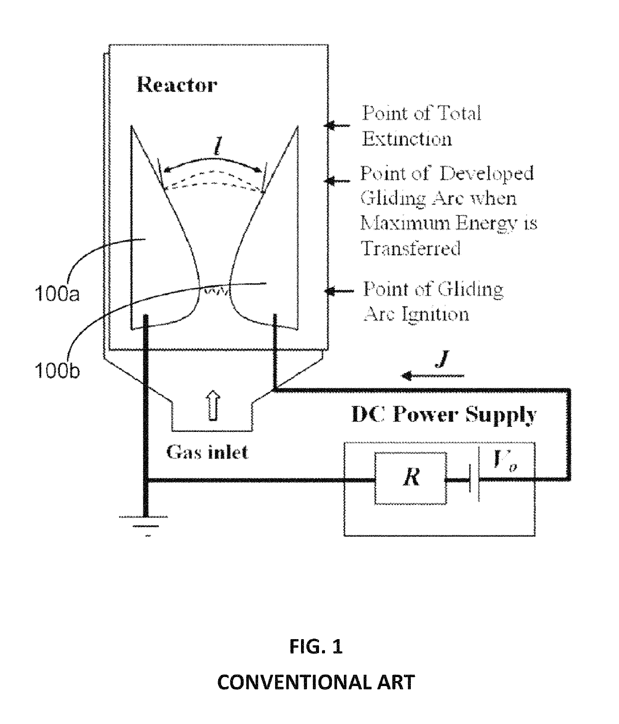 Method and system for carrying out plasma chemical reaction in gas flow