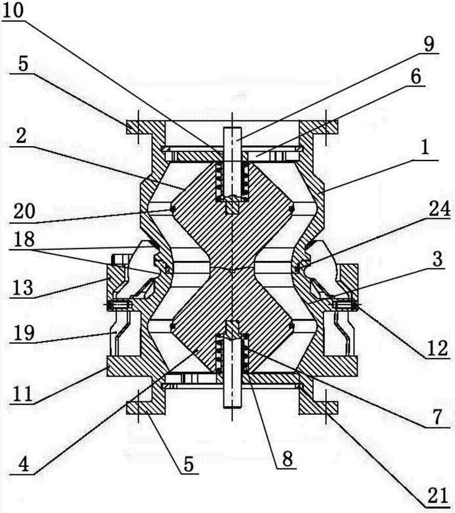 Novel claw type break valve