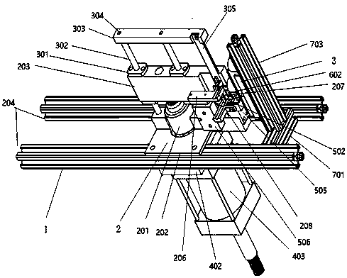 Cutting and jointing device for automatic grafting of seedlings