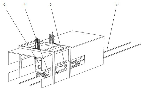 Large stainless steel container surface sand blasting equipment and automatic sand blasting production line