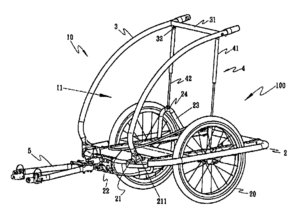 Folding structure of carrier