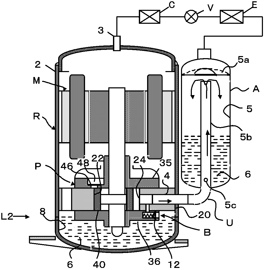 Rotary compressor and refrigeration circulating device