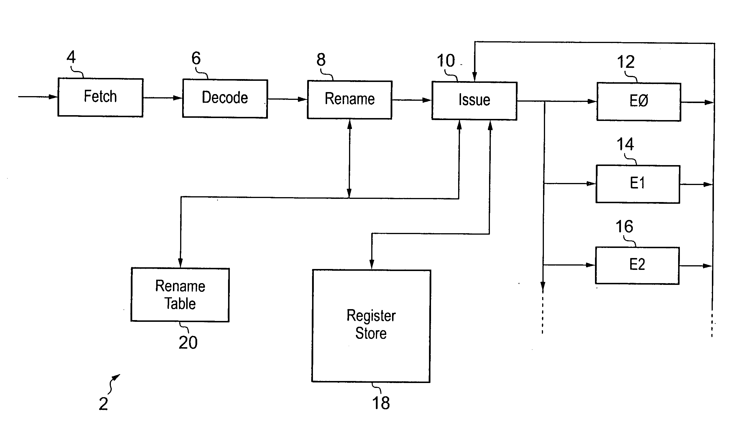 Register renaming of a partially updated data granule