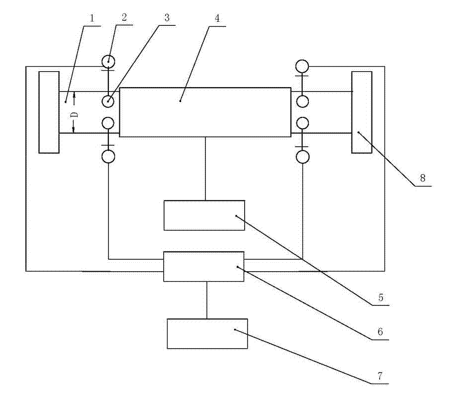 Device for quantitatively detecting interphase applied force of gas-liquid two-phase flow