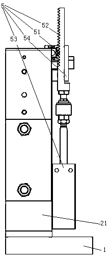 Portable paper bag punching and stringing mechanism and carrying rope installation method